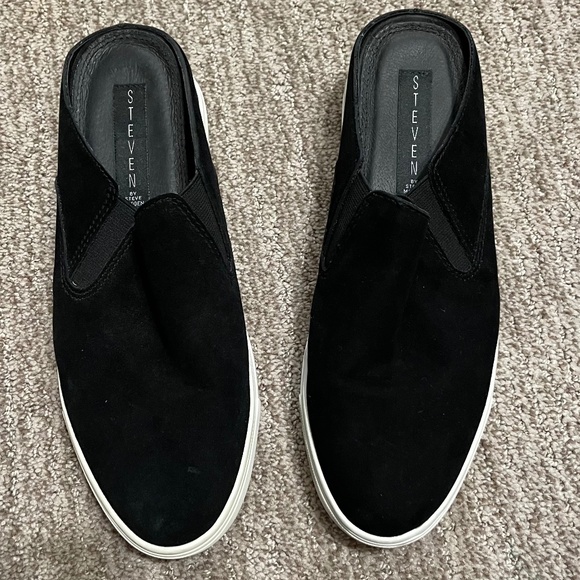Steven by Steve Madden Women’s Black Suede‎ Moccasins – Size 8 - Picture 1 of 8